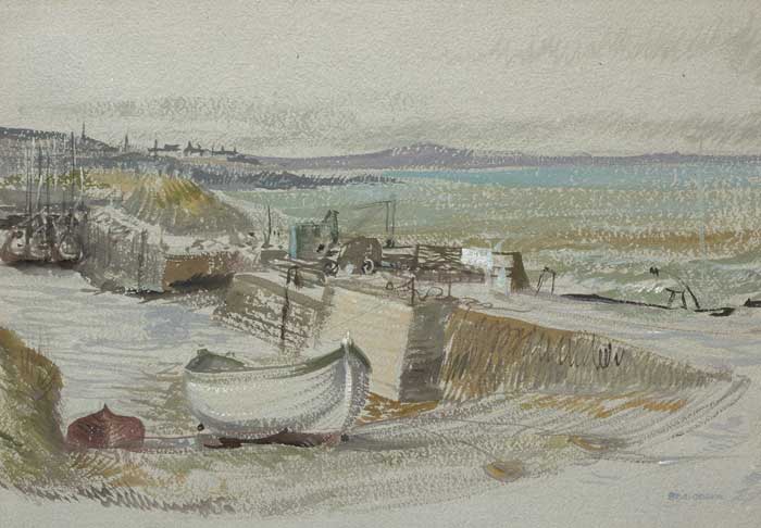 PORT ORIEL, CLOGHERHEAD, COUNTY LOUTH by Bea Orpen sold for 1,100 at Whyte's Auctions