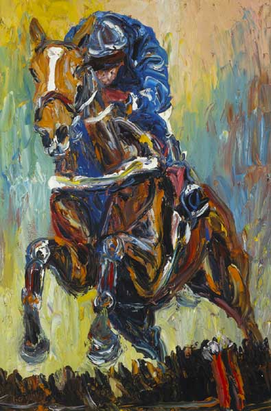 HORSE AND JOCKEY by Liam O'Neill sold for 6,700 at Whyte's Auctions