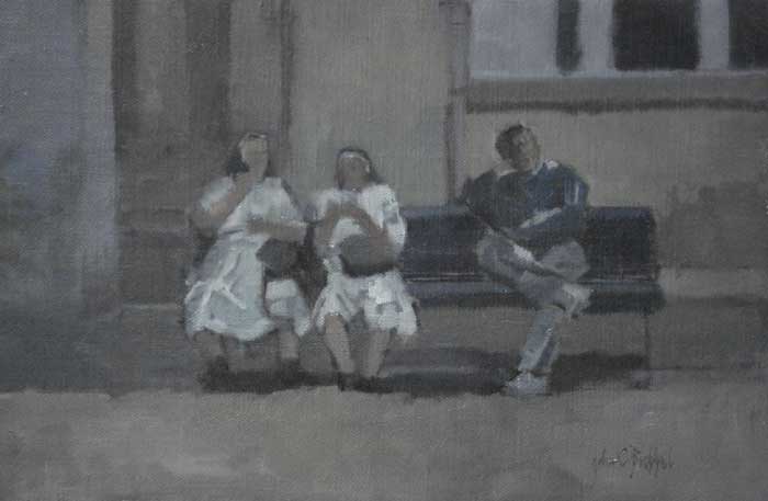NUNS IN FLORENCE by John Christopher Brobbel RBA (b.1950) at Whyte's Auctions