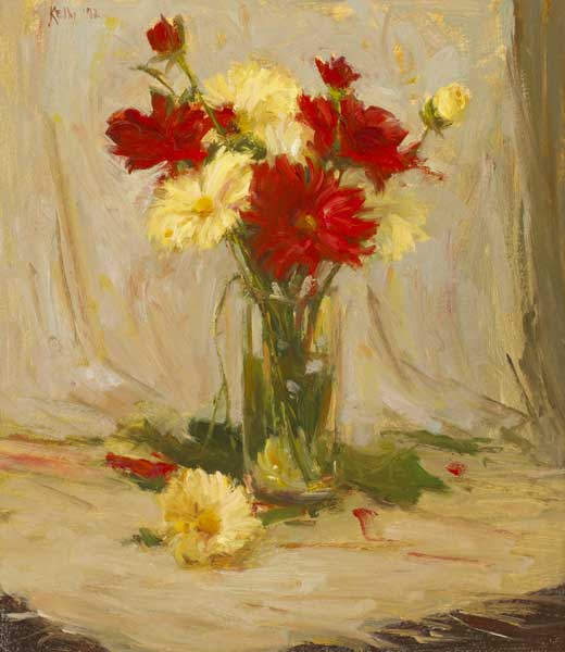 FLOWERS IN A GLASS, 1992 by Paul Kelly sold for 500 at Whyte's Auctions
