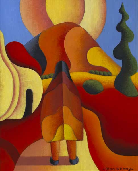 PILGRIMAGE TO THE SACRED MOUNTAIN WITH COTTAGES, 2011 by Alan Kenny sold for 300 at Whyte's Auctions