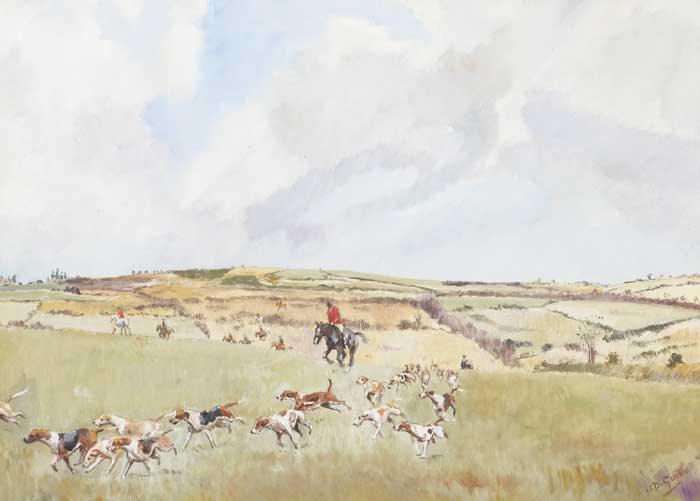 COUNTY GALWAY HOUNDS ("THE BLAZERS") and THE KILKENNY HOUNDS (A PAIR) by Captain J. D. Guille sold for 200 at Whyte's Auctions