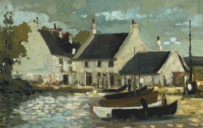 THE BOATHOUSE, 1996 by Alex McKenna sold for 300 at Whyte's Auctions