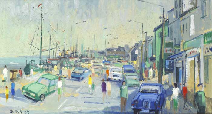 WEXFORD QUAY, 1996 by Brian Quinn sold for 140 at Whyte's Auctions