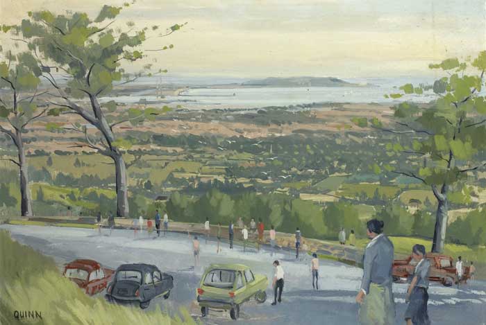 VIEW OF DUBLIN BAY by Brian Quinn sold for 120 at Whyte's Auctions