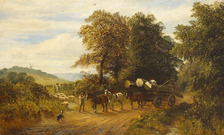 A SURREY LANE by Alfred Augustus Glendening Junior sold for 2,800 at Whyte's Auctions