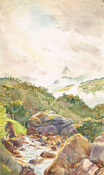 ADAM'S PEAK CEYLON (SRI LANKA) FROM YARTMORE ESTATE by Henry George Gandy sold for 440 at Whyte's Auctions