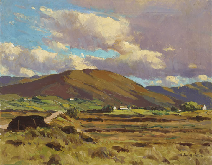 LANDSCAPE WITH COTTAGES by Robert Taylor Carson sold for 900 at Whyte's Auctions