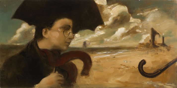 BOY AND UMBRELLA IN A LANDSCAPE, 1995 by Noel Murphy sold for 1,300 at Whyte's Auctions