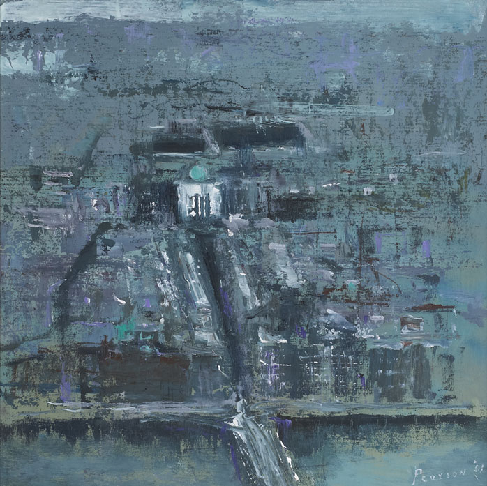 CITY HALL, WINTER STUDY , 2001 by Peter Pearson sold for 600 at Whyte's Auctions