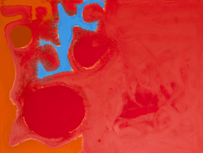 CERULEUM FRAGMENT IN REDS: JUNE 1970 by Patrick Heron sold for 12,000 at Whyte's Auctions