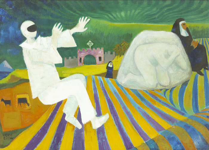 ENCOUNTER, c.1968 by Gerard Dillon sold for 25,000 at Whyte's Auctions