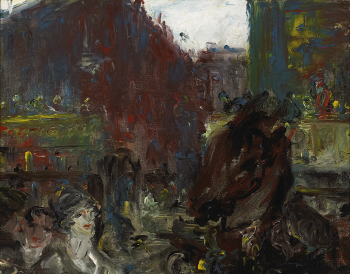 CROSSING THE CITY, 1929 by Jack Butler Yeats sold for 98,000 at Whyte's Auctions