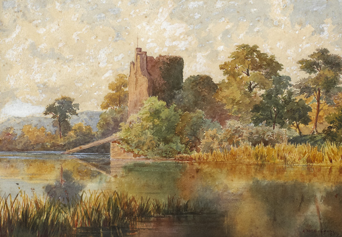 ROSS CASTLE, KILLARNEY, 1907 by Archibald McGoogan sold for 750 at Whyte's Auctions
