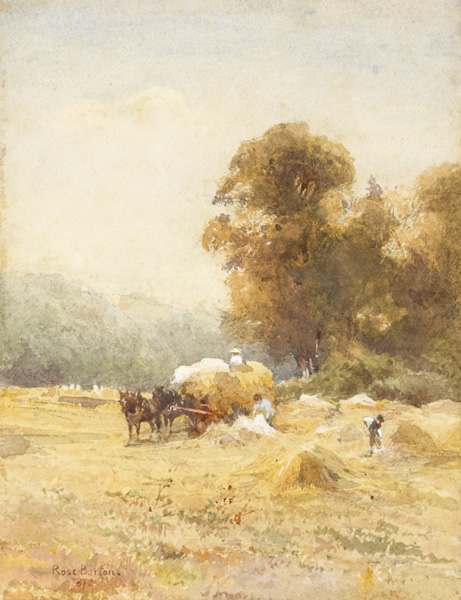 A SUNNY CORNFIELD, 1887 by Rose Mary Barton sold for 1,900 at Whyte's Auctions