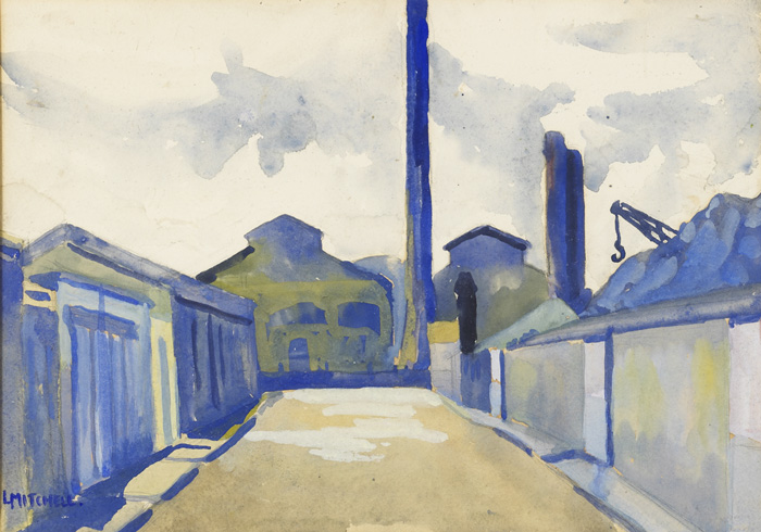 RINGSEND, DUBLIN, 1941 by Helen Lillias Mitchell sold for 300 at Whyte's Auctions