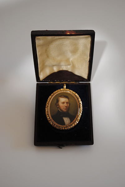 PORTRAIT MINIATURE OF A GENTLEMAN, NOVEMBER 1860 by F. W. Dalton (*or F. D. Walton*) sold for 280 at Whyte's Auctions