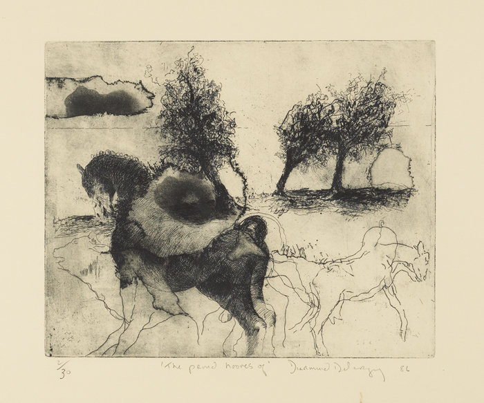 ETCHING, 1986 by Diarmuid Delargy sold for 120 at Whyte's Auctions