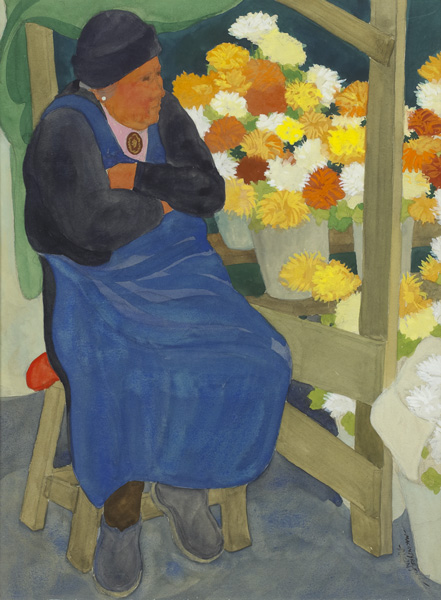 THE FLOWER SELLER by James MacIntyre sold for 1,000 at Whyte's Auctions
