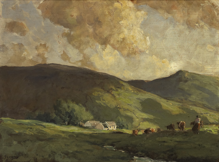 THE TOPS OF GLENDUN, COUNTY ANTRIM by James Humbert Craig sold for 42,000 at Whyte's Auctions