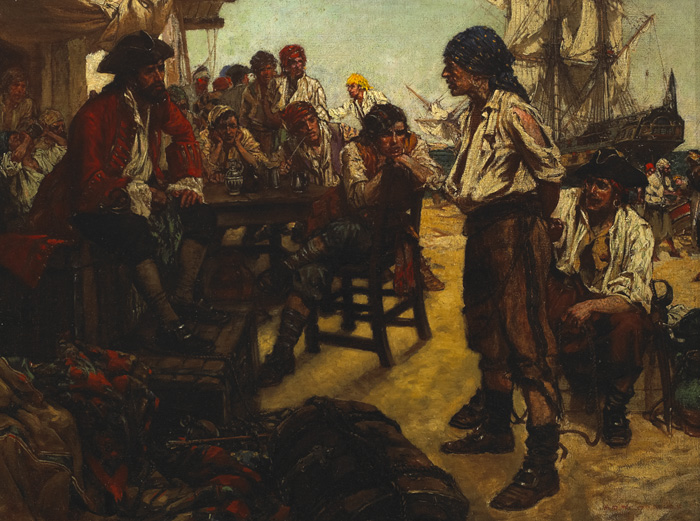 THE PIRATE'S TRIBUNE, 1900 by Arthur David McCormick sold for 1,400 at Whyte's Auctions