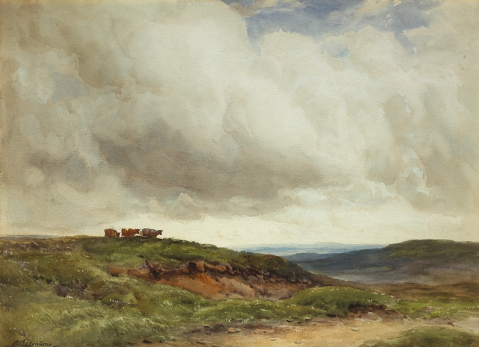 VIEW NEAR PRINCETOWN, DARTMOORE, [DEVON] c.1918 by Wycliffe Egginton sold for 1,600 at Whyte's Auctions