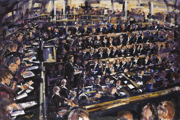 JOHN F. KENNEDY SPEAKING IN LEINSTER HOUSE, DUBLIN, JUNE 1963 by Michael Hanrahan sold for 2,500 at Whyte's Auctions