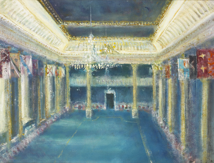 THE BANQUETING HALL, DUBLIN CASTLE, c.1992 by Peter Pearson sold for 580 at Whyte's Auctions