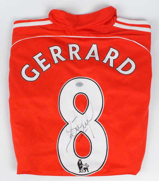 Concessie geïrriteerd raken Bemiddelen Soccer: Liverpool FC Steven Gerrard signed jersey at Whyte's Auctions |  Whyte's - Irish Art & Collectibles