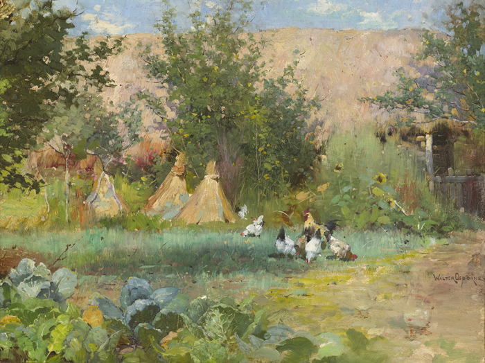 A CORNER OF THE FARMYARD, c.1886-1888 by Walter Frederick Osborne sold for 38,000 at Whyte's Auctions