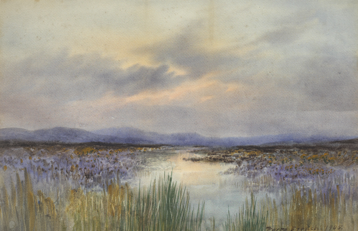 THE PURPLE MOOR, 1905 by William Percy French sold for 9,500 at Whyte's Auctions