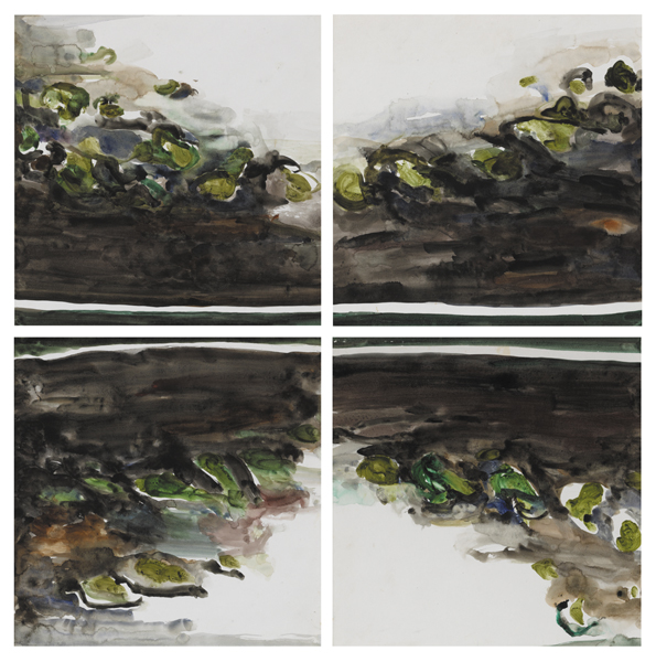 WHITE TRENCH LAKE, 1979 (FOUR STUDIES) by Barrie Cooke sold for 2,900 at Whyte's Auctions