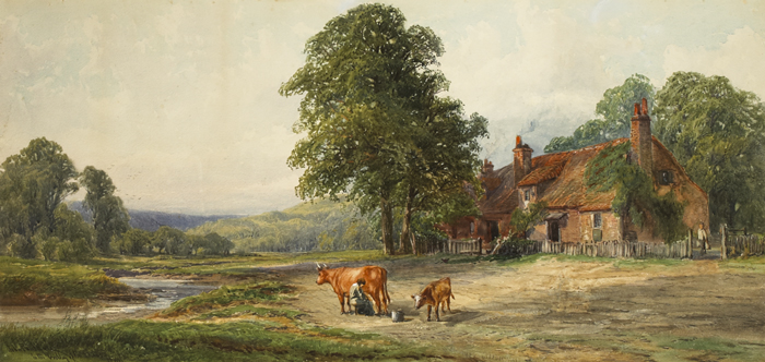 IN THE VALLEY OF THE CHESS, HERTFORDSHIRE, ENGLAND by John Faulkner sold for 900 at Whyte's Auctions