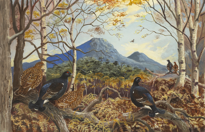 WOODLAND FOWL by Robert W. Milliken sold for 1,250 at Whyte's Auctions
