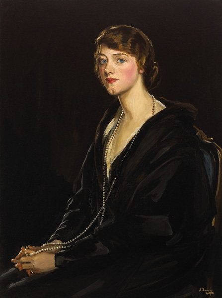 PORTRAIT OF MRS E. BOWEN-DAVIES, 1923 by Sir John Lavery RA RSA RHA (1856-1941) at Whyte's Auctions