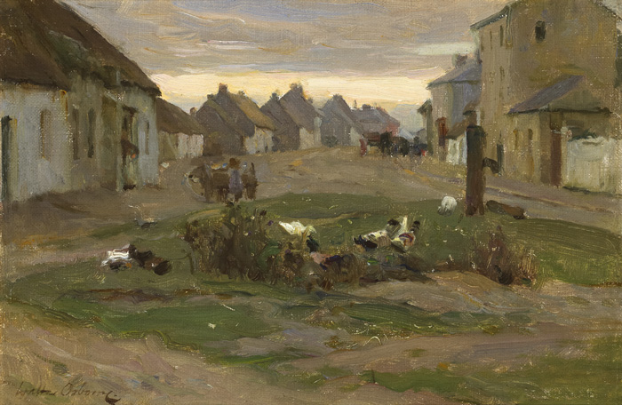 THE VILLAGE STREET, RUSH & LUSK, COUNTY DUBLIN, c.1898 by Walter Frederick Osborne sold for 28,000 at Whyte's Auctions