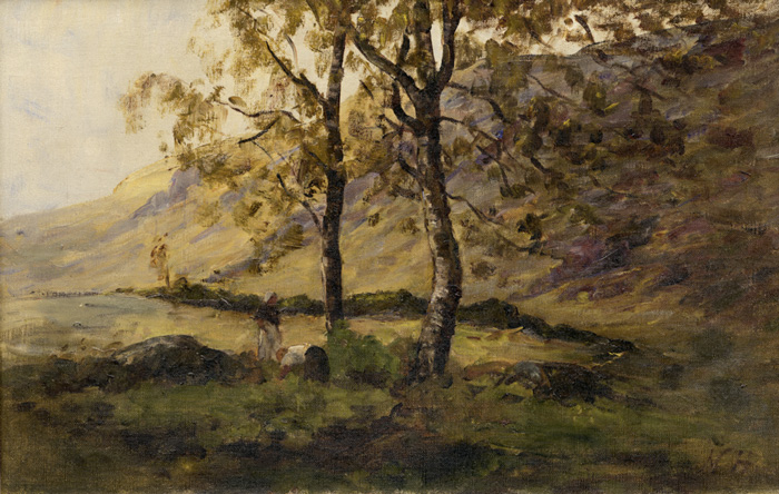 THE SILVER BIRCH by Nathaniel Hone sold for 7,500 at Whyte's Auctions