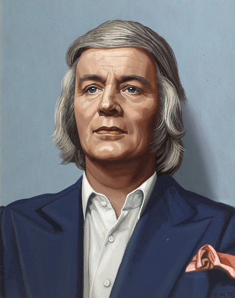 PORTRAIT OF ULICK O'CONNOR, 1975 by Edward McGuire RHA (1932-1986) at Whyte's Auctions