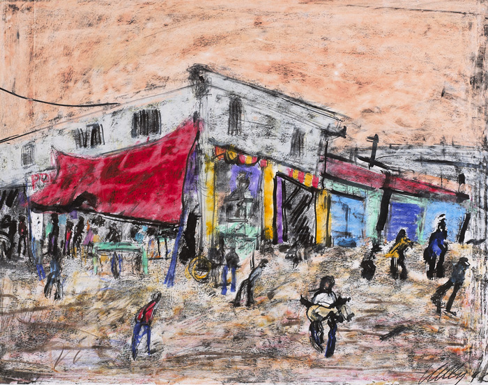 STREET CORNER, MEXICO, 1992 by Philip Kelly sold for 1,500 at Whyte's Auctions