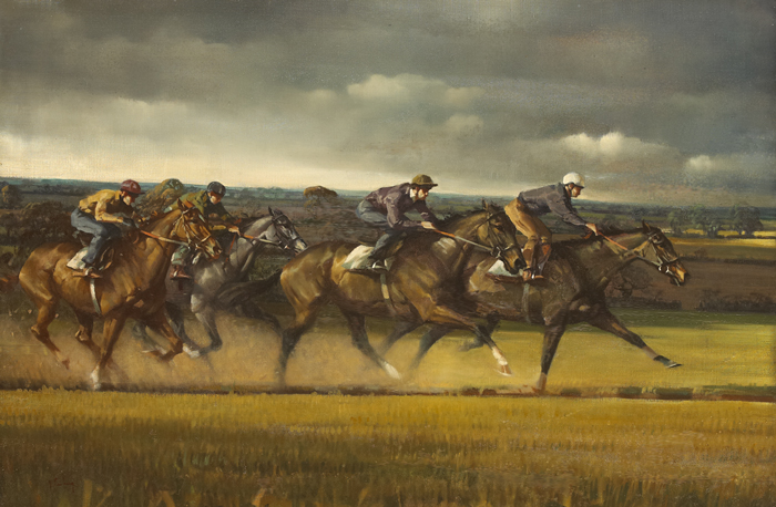 ON THE GALLOPS by Peter Curling (b.1955) at Whyte's Auctions