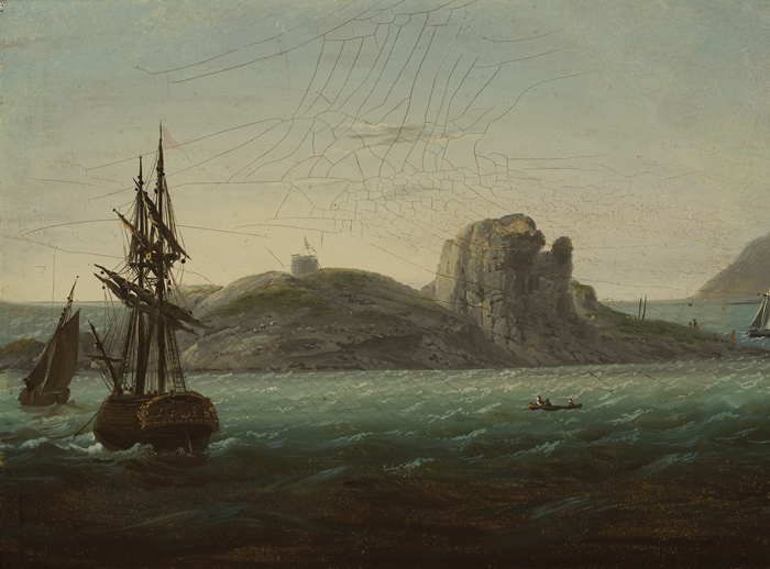 VIEW OF IRELAND'S EYE by William Sadler II sold for 2,000 at Whyte's Auctions