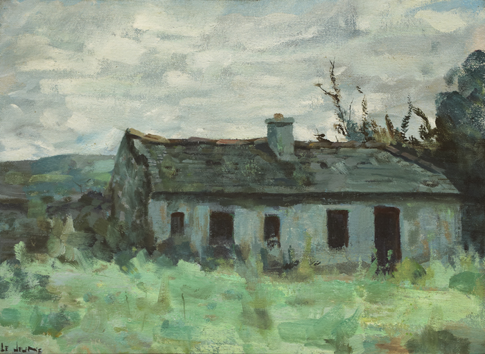 ABANDONED COTTAGE by James le Jeune sold for 2,100 at Whyte's Auctions