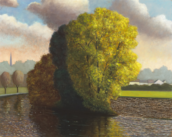 TREES ON A WEIR, 1999 by Stephen McKenna sold for 8,500 at Whyte's Auctions
