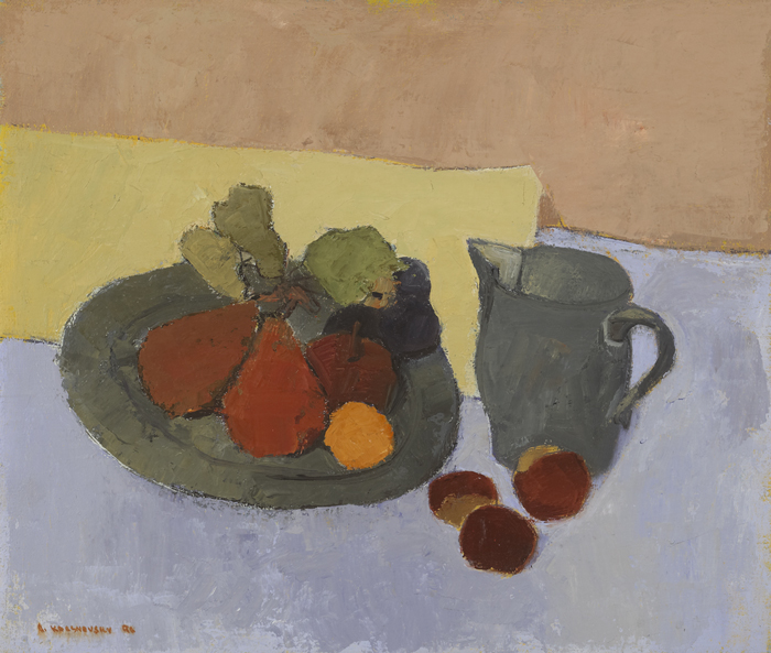 STILL LIFE WITH PEARS AND PLUMS, 1996 by Alexey Krasnovsky sold for 750 at Whyte's Auctions