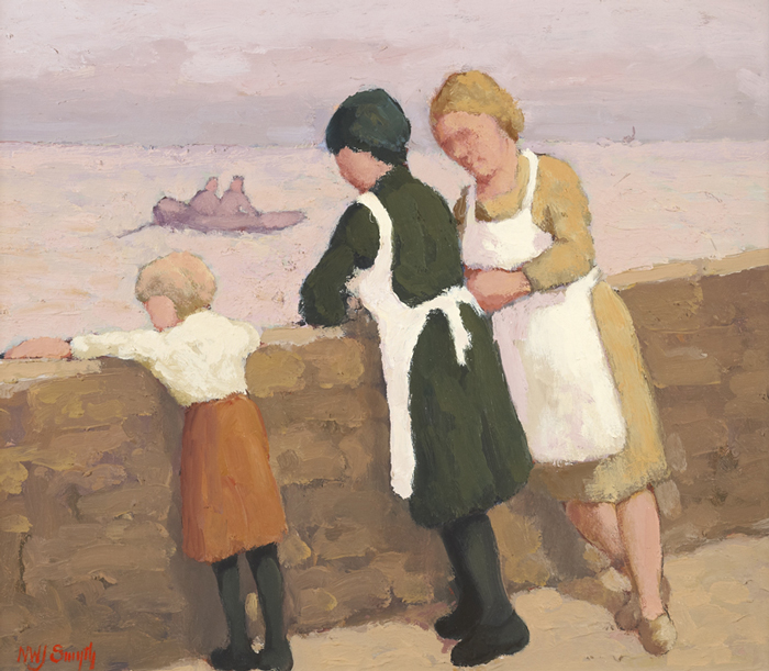THE HARBOUR WALL and PURE AND SIMPLE by Norman Smyth sold for 900 at Whyte's Auctions