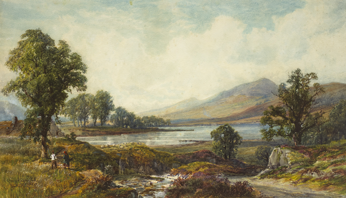 ON THE BANKS OF LOUGH GILL, COUNTY SLIGO by John Faulkner sold for 1,200 at Whyte's Auctions