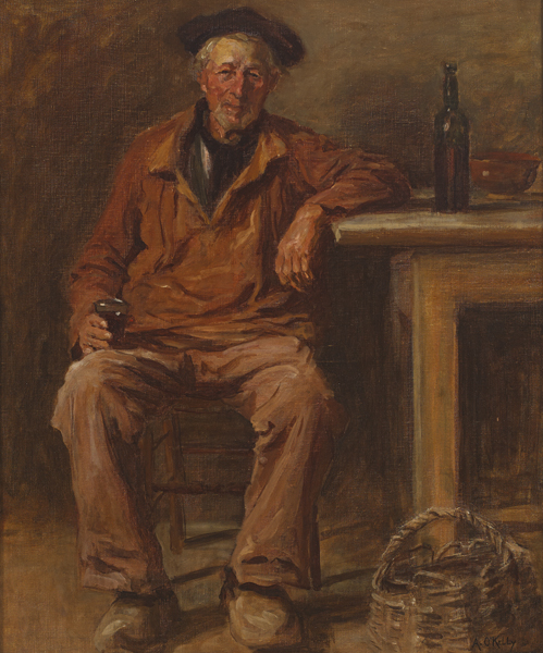 UN VERRE DE VIN by Aloysius C. OKelly (1853-1936) at Whyte's Auctions