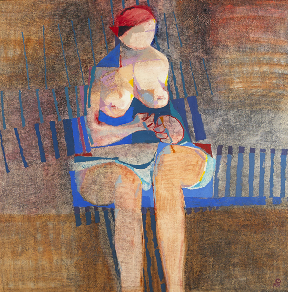 SEATED FIGURE: 6.72 [1972] by Colin Middleton sold for 25,000 at Whyte's Auctions