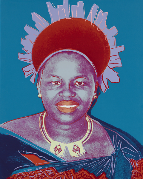 QUEEN NTOMBI TWALA OF SWAZILAND [FROM REIGNING QUEENS SERIES], 1985 by Andy Warhol sold for 3,400 at Whyte's Auctions
