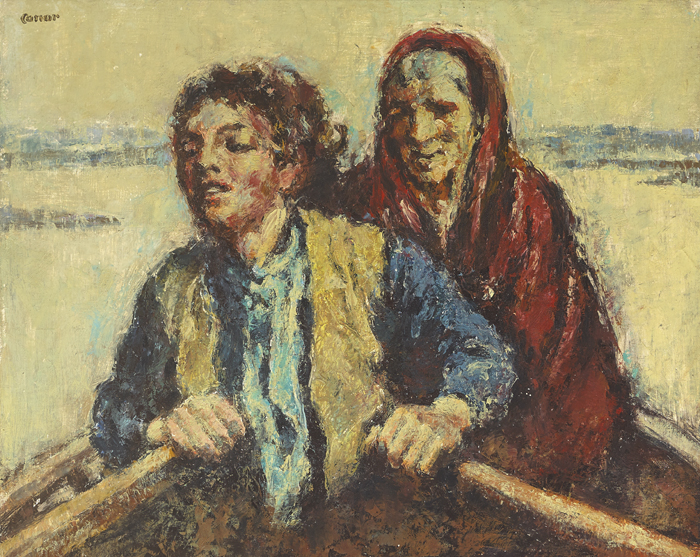 PULLING FOR SHORE by William Conor sold for 17,000 at Whyte's Auctions